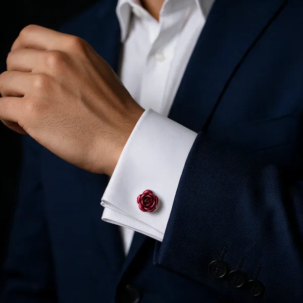 Red_Metal_Premium_Cufflinks_For_Men