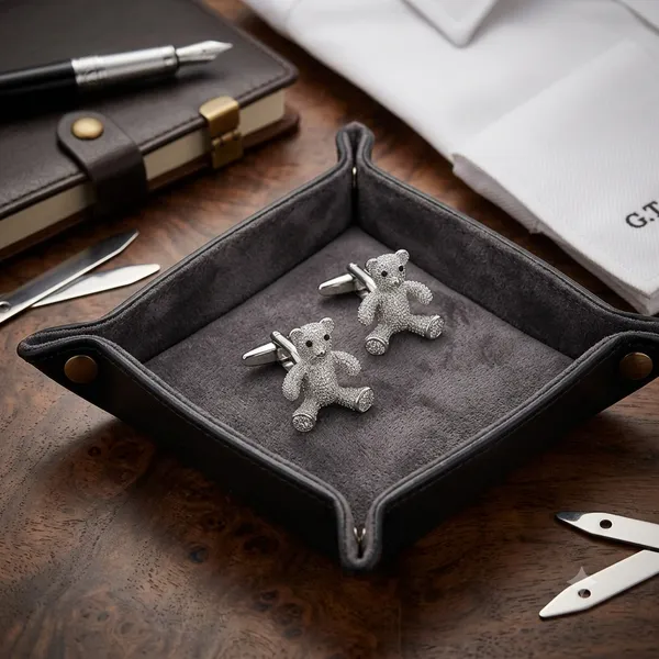 Silver_Metal_Premium_Cufflinks_For_Men
