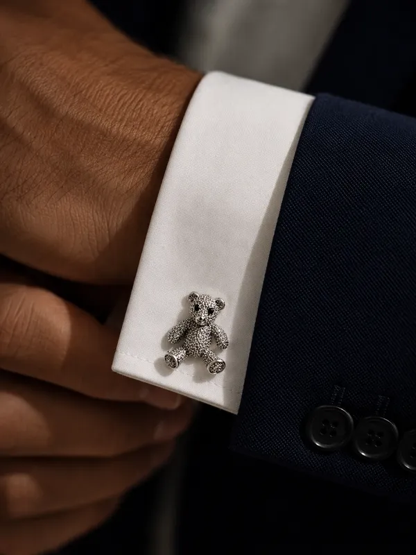 Silver_Metal_Premium_Cufflinks_For_Men