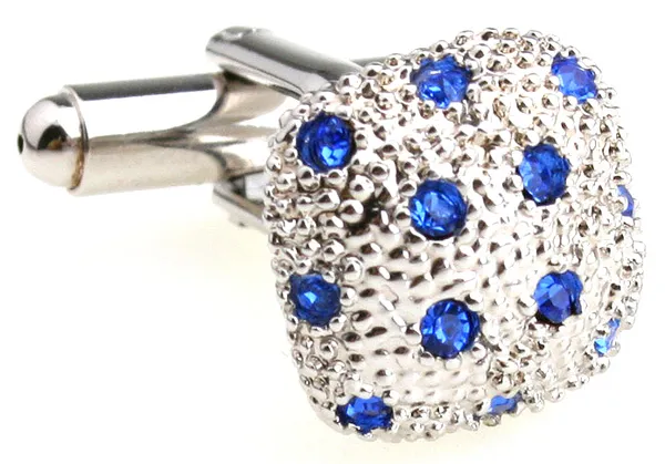 Silver_And_Blue_Metal_Premium_Cufflinks_For_Men