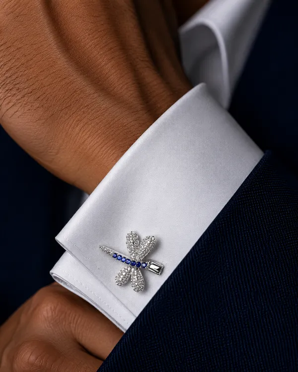 Silver_Metal_Premium_Cufflinks_For_Men