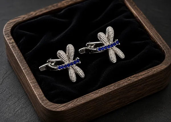 Silver_Metal_Premium_Cufflinks_For_Men