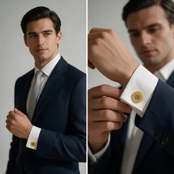 Gold_And_Yellow_Metal_Premium_Cufflinks_For_Men