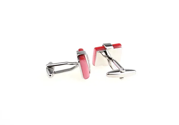 Silver_And_Red_Metal_Premium_Cufflinks_For_Men
