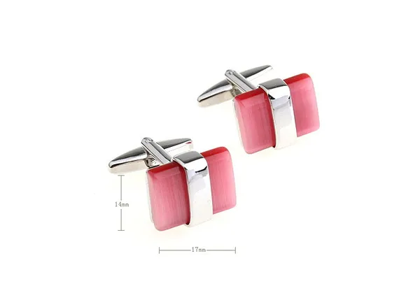 Silver_And_Red_Metal_Premium_Cufflinks_For_Men