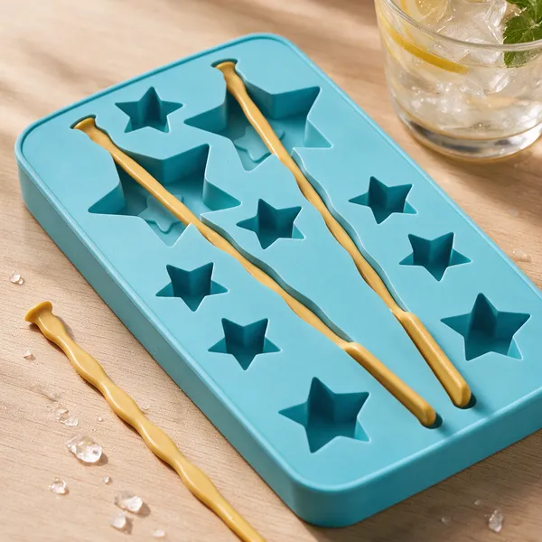 Sky_Blue_Plastic_Premium_Ice_Cube_Tray_With_Stirrer_For_Unisex_(Adults_And_Kids)