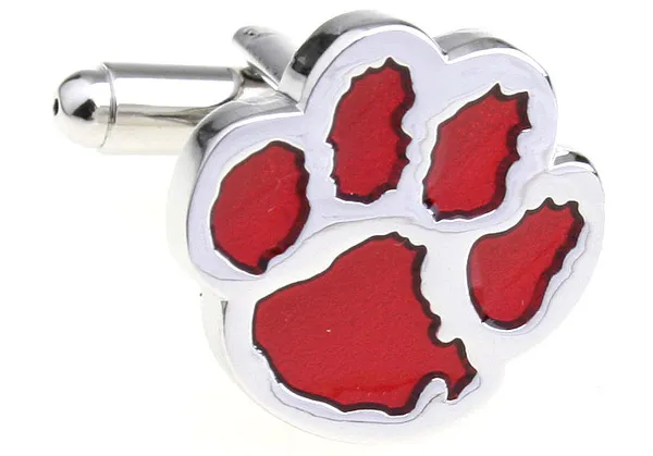 Silver_Maroon_Metal_Premium_Cufflinks_For_Men