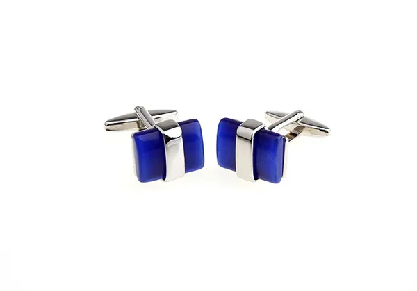 Blue_And_Silver_Metal_Premium_Cufflinks_For_Men