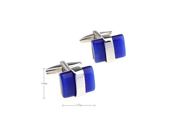 Blue_And_Silver_Metal_Premium_Cufflinks_For_Men