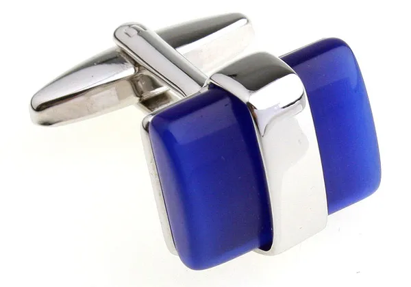 Blue_And_Silver_Metal_Premium_Cufflinks_For_Men