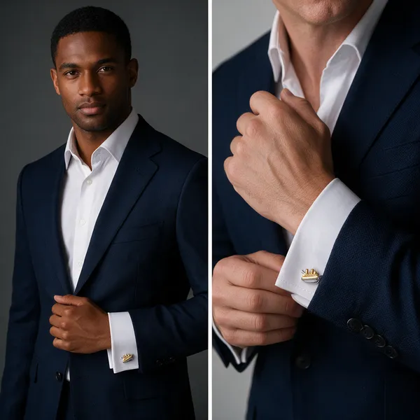 Gold_Metal_Premium_Cufflinks_For_Men