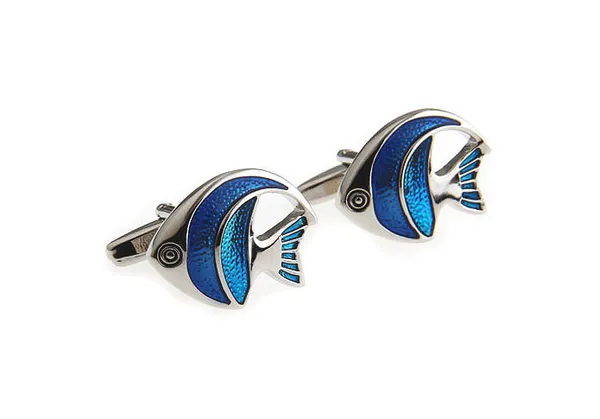 Silver_Blue_Metal_Premium_Cufflinks_For_Men