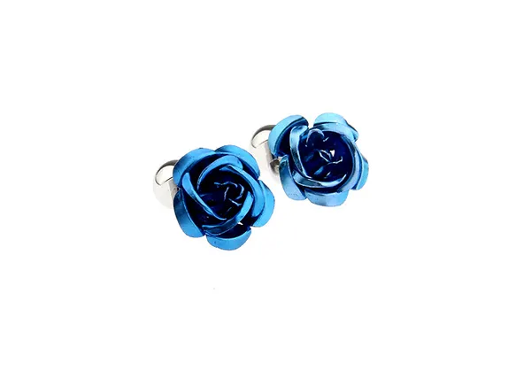 Silver_Blue_Metal_Premium_Cufflinks_For_Men