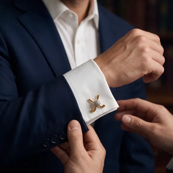 Gold_Metal_Premium_Cufflinks_For_Men