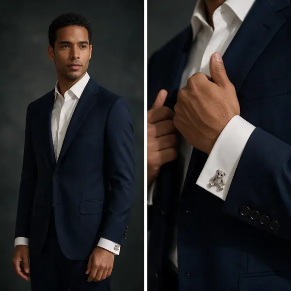 Silver_Metal_Premium_Cufflinks_For_Men