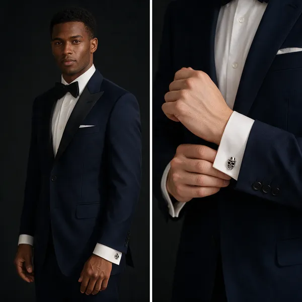 Silver_Metal_Premium_Cufflinks_For_Men