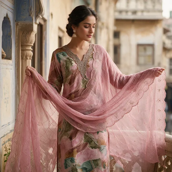 Multicolor_Cotton_Premium_Kurta_With_Dupatta_For_Women