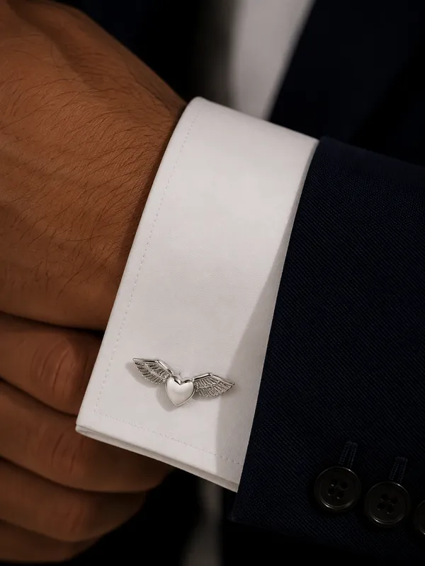 Silver_Metal_Premium_Cufflinks_For_Men