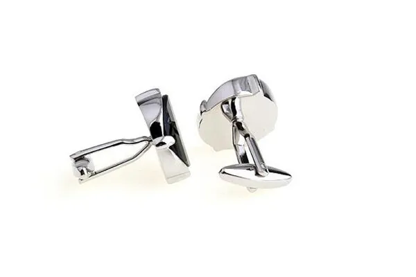 Silver_And_Blue_Stainless_Steel_Premium_Cufflinks_For_Men