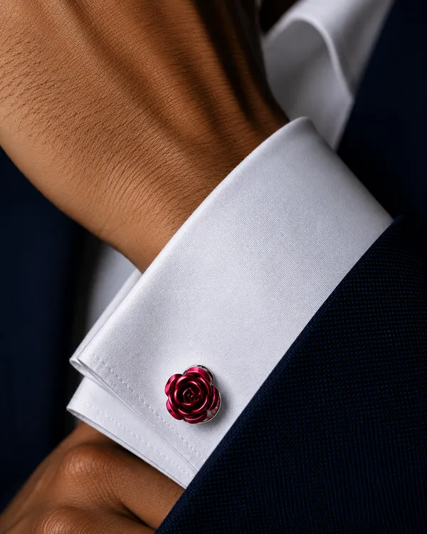 Red_Metal_Premium_Cufflinks_For_Men