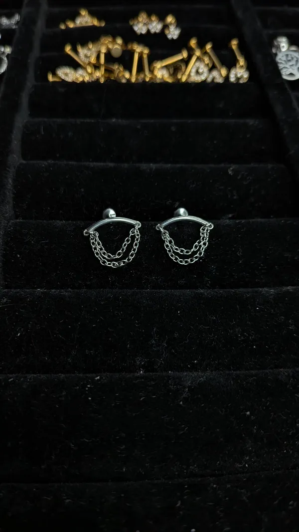 Silver_Stainless_Steel_Helix_Earrings_For_Women