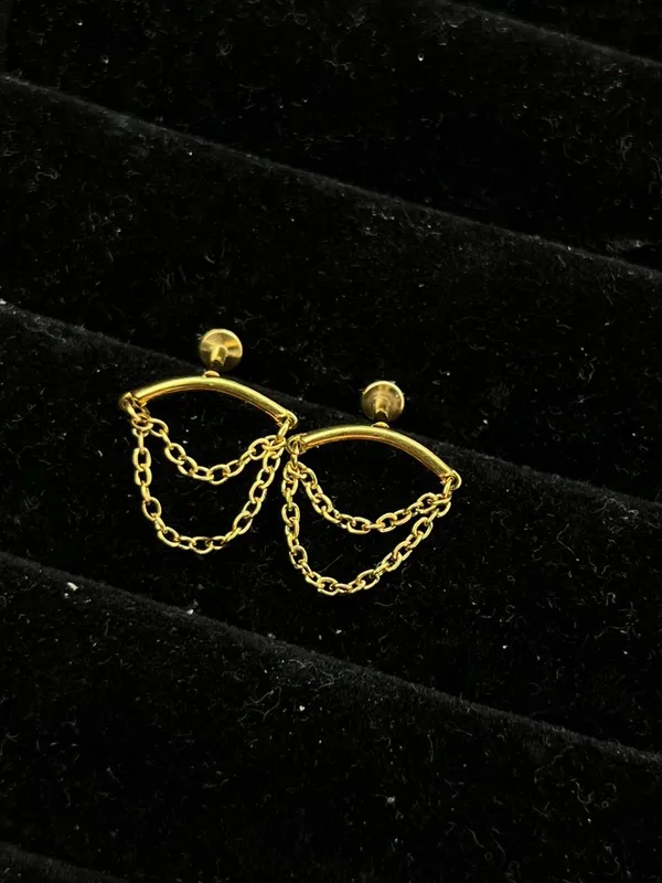 Gold_Stainless_Steel_Helix_Earrings_For_Women