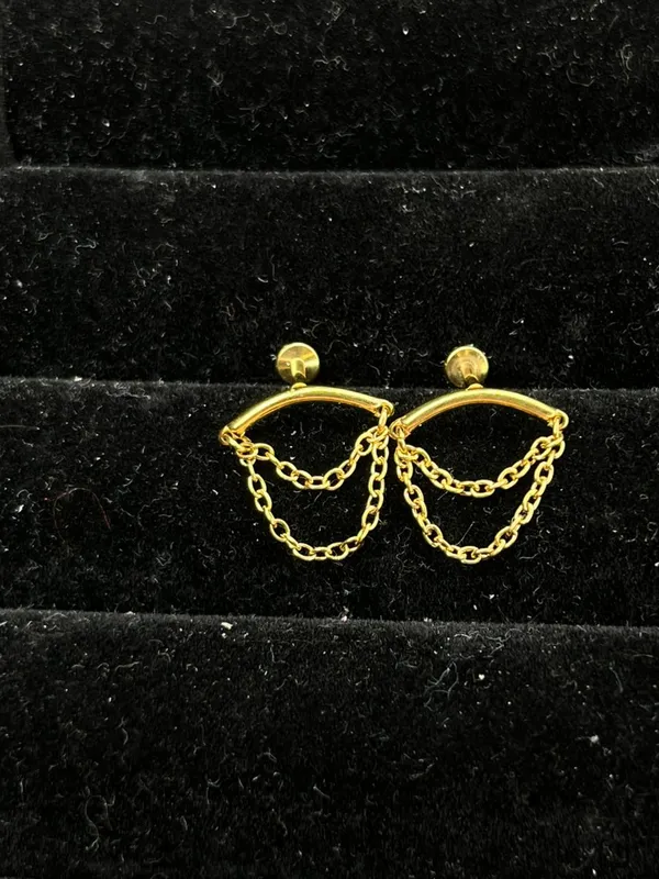 Gold_Stainless_Steel_Helix_Earrings_For_Women