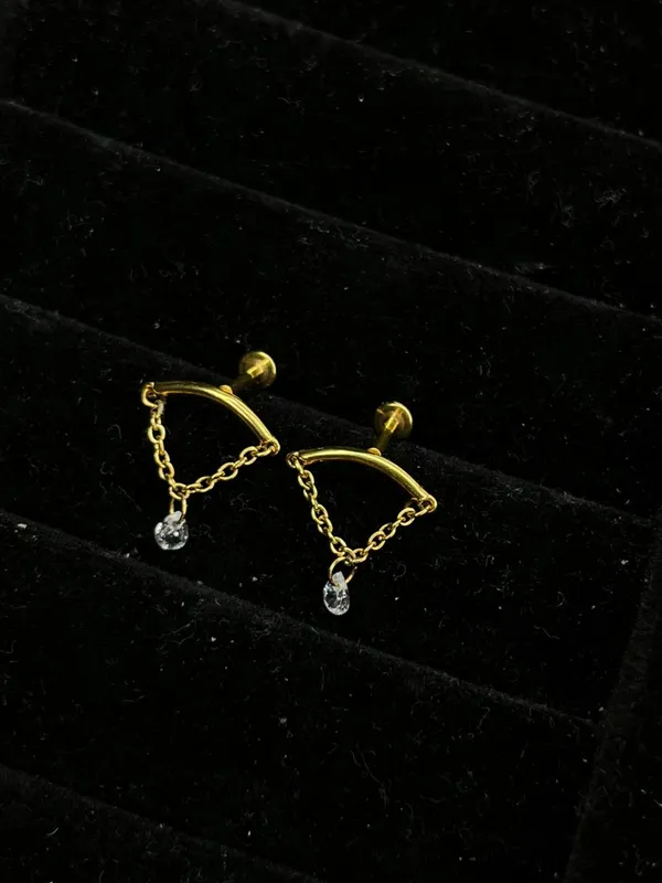 Gold_Stainless_Steel_Helix_Earrings_For_Women
