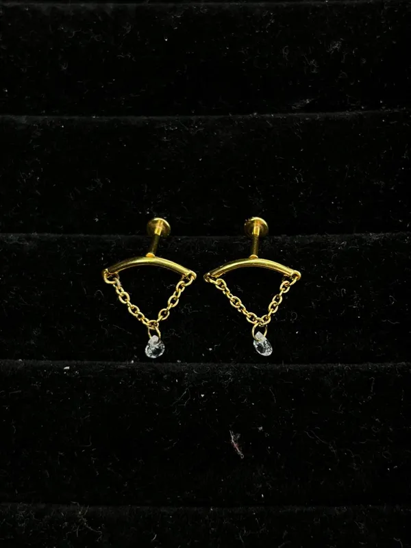 Gold_Stainless_Steel_Helix_Earrings_For_Women