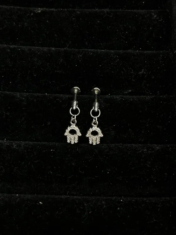 Silver_Stainless_Steel_Helix_Earrings_For_Women
