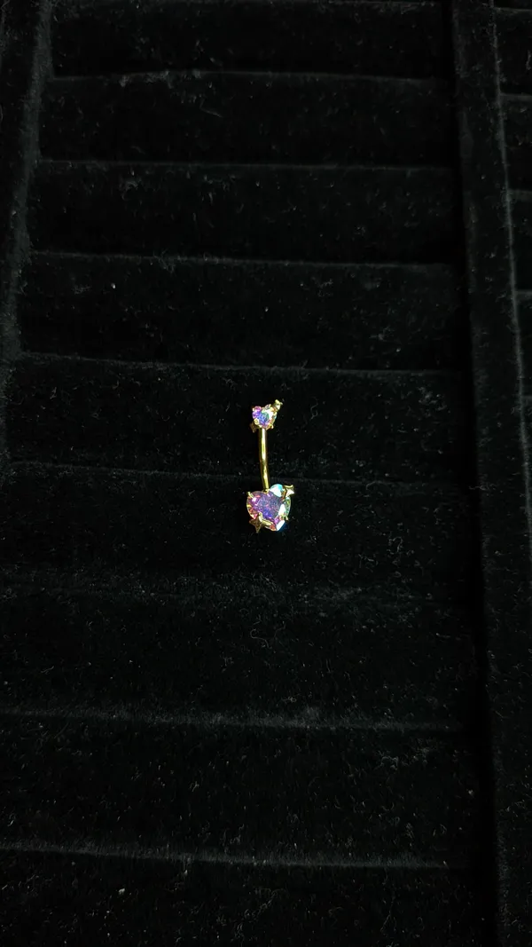 Gold_&_Purple_Stainless_Steel_Belly_Button_Ring_For_Women