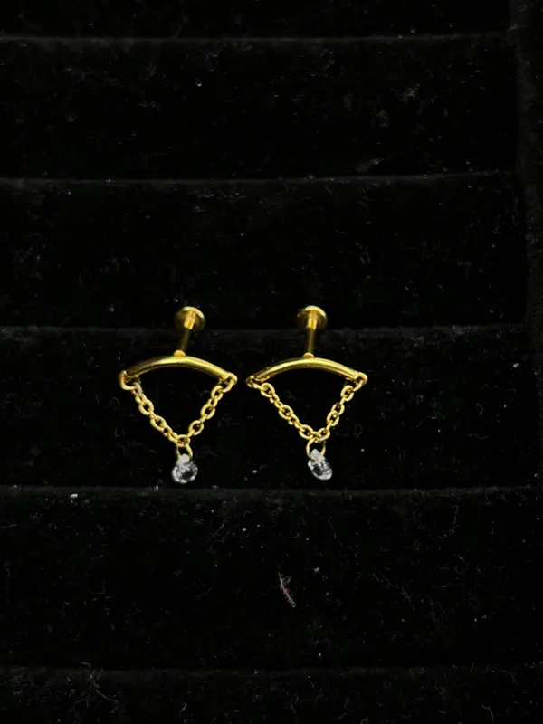 Gold_Stainless_Steel_Helix_Earrings_For_Women