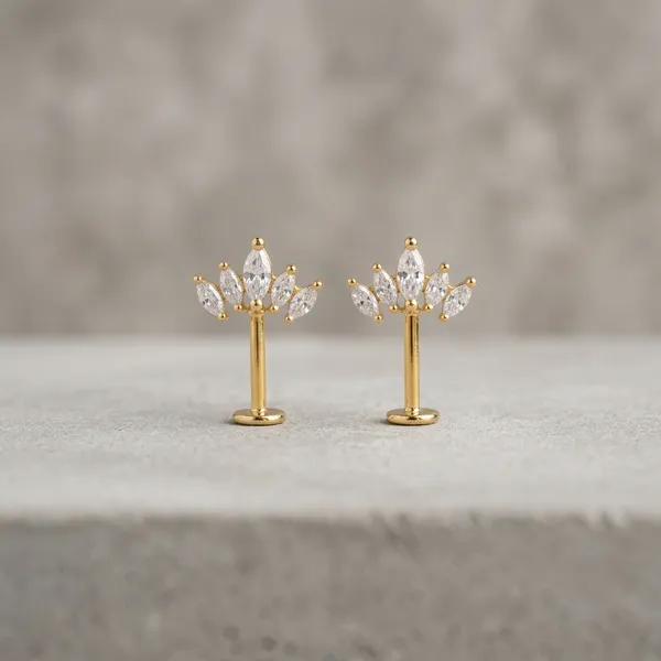 Gold_Stainless_Steel_Helix_Earrings_For_Women