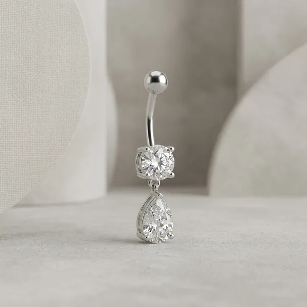 Silver_Stainless_Steel_Belly_Button_Ring_For_Women