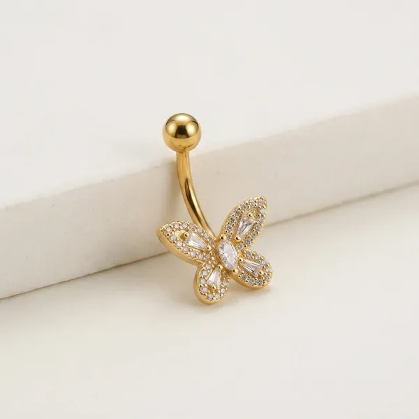 Gold_Stainless_Steel_Belly_Button_Ring_For_Women