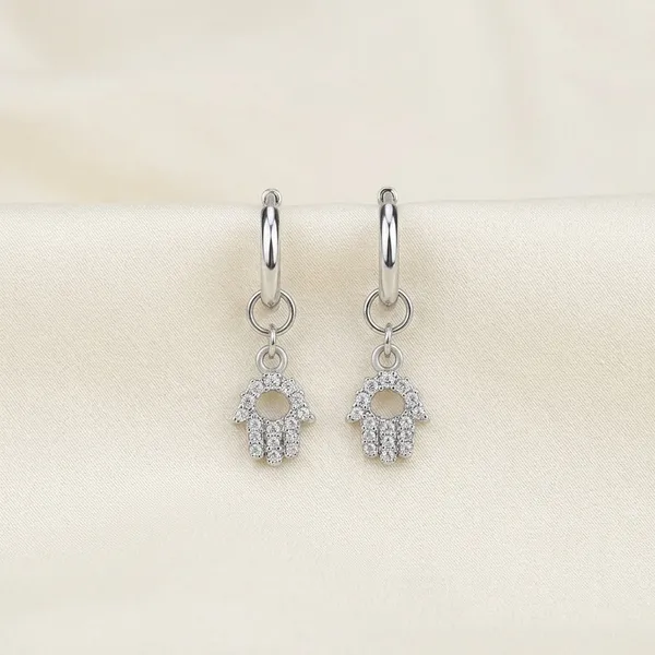 Silver_Stainless_Steel_Helix_Earrings_For_Women