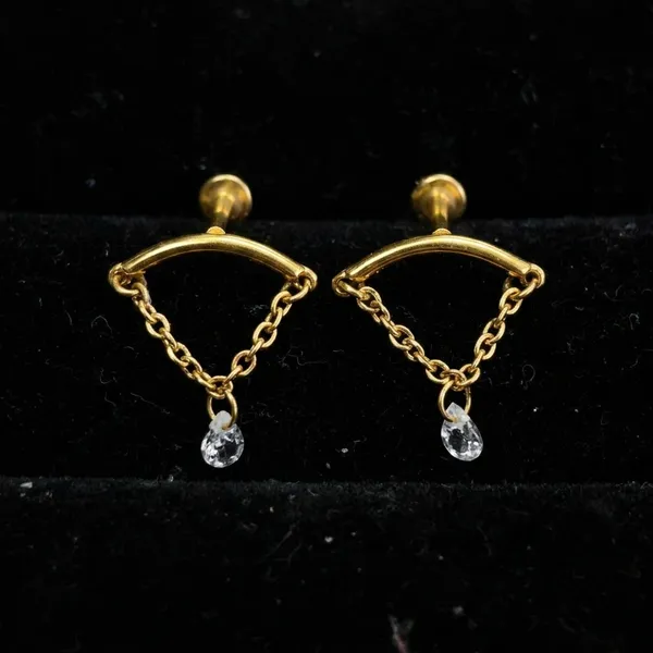 Gold_Stainless_Steel_Helix_Earrings_For_Women