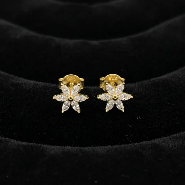Gold_&_Black_Stainless_Steel_Helix_Earrings_For_Women
