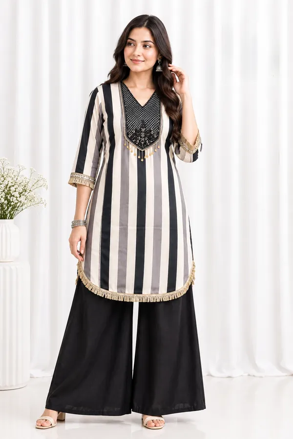 Black_&_White_Striped_Plazo_Cordset