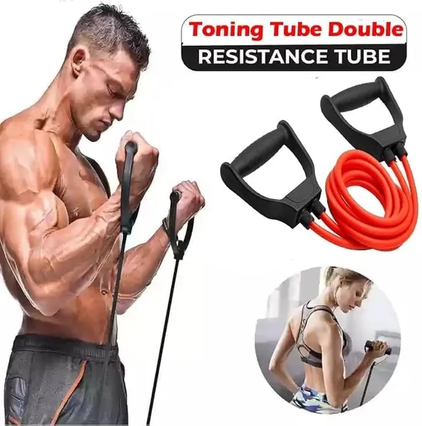 Neoprene_Sweat_Waist_Trainer_Belt_And_Toning_Resistance_Tube_Set_Of_2