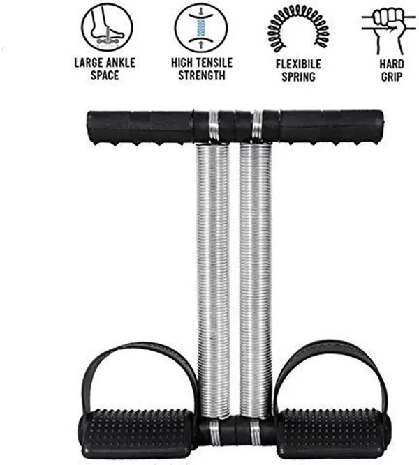 Black_Dual_Steel_Spring_Tummy_Trimmer_With_Foot_Pedals
