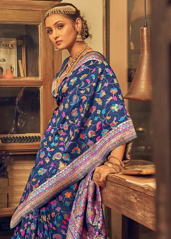 Blue_Premium_Silk_Saree_For_Women
