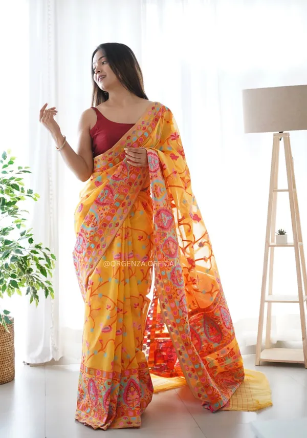 Yellow_Premium_Silk_Saree_For_Women