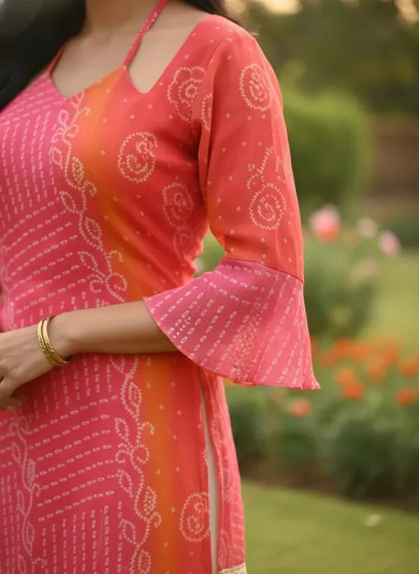 Pink_Georgette_Relaxed_Fit_Printed_Kurti_For_Women
