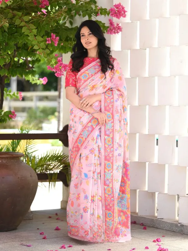 Pink_Premium_Silk_Saree_For_Women