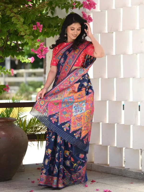 Blue_Premium_Silk_Saree_For_Women