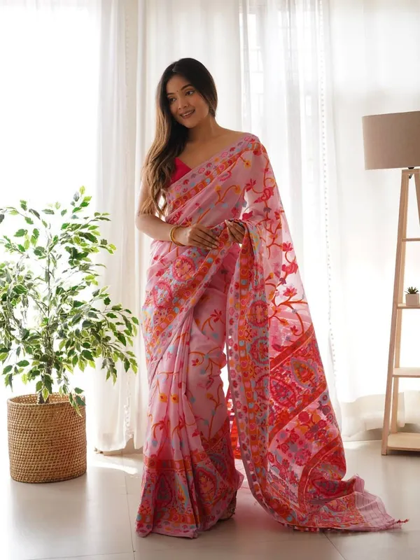 Pink_Premium_Silk_Saree_For_Women