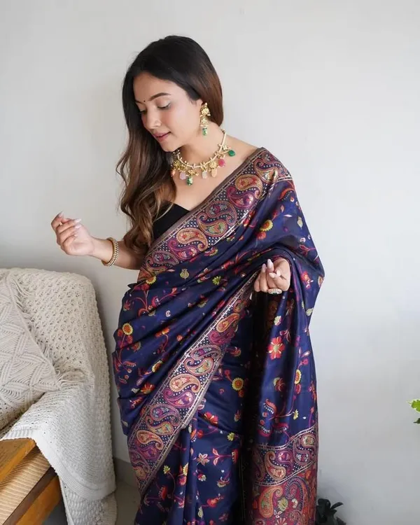 Blue_Premium_Silk_Saree_For_Women