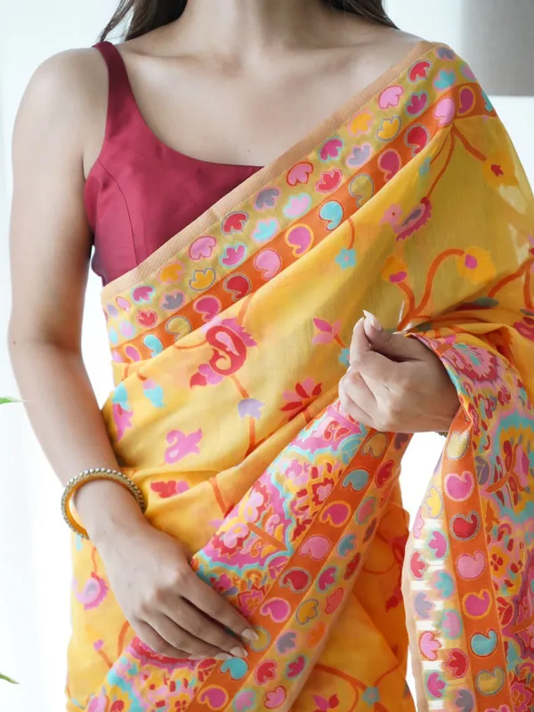 Yellow_Premium_Silk_Saree_For_Women