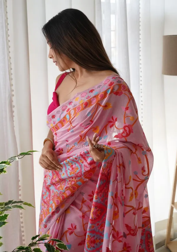 Pink_Premium_Silk_Saree_For_Women